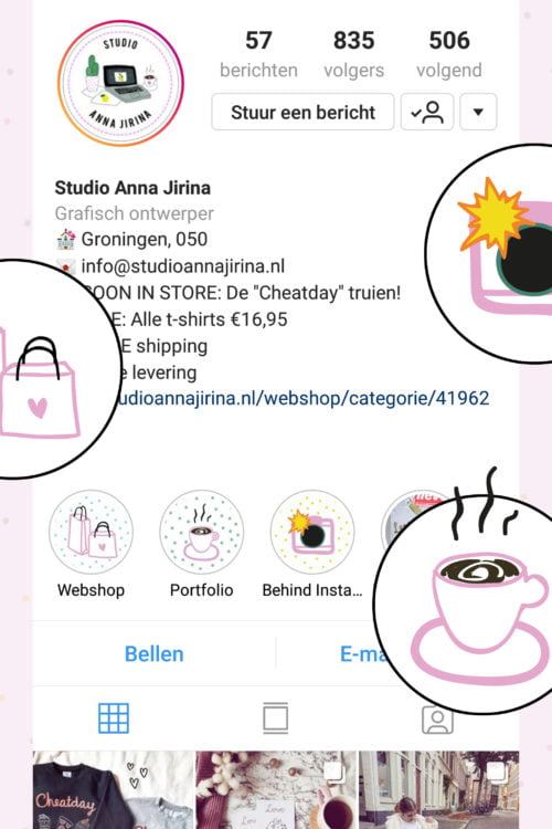 Instagram highlight icons maken in Illustrator