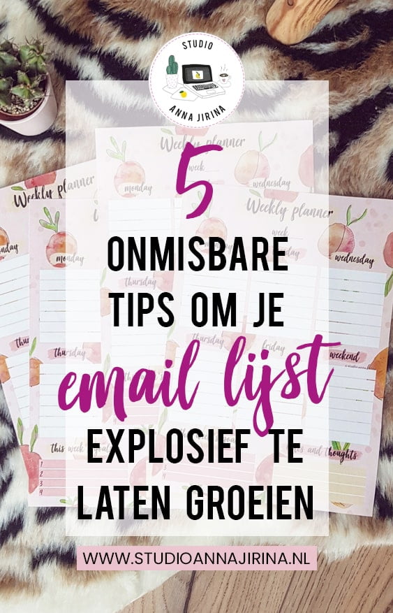 e-mail lijst laten groeien 