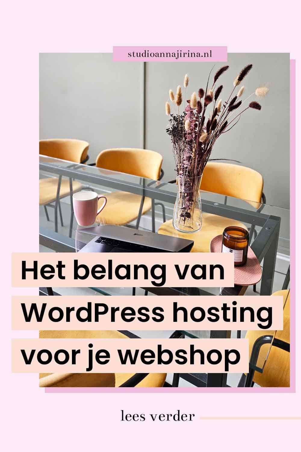 wordpress hosting webshop