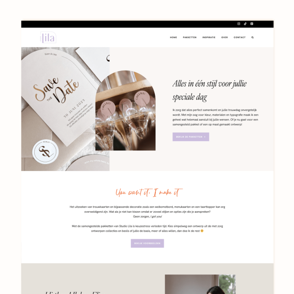 Website voor Studio Lila