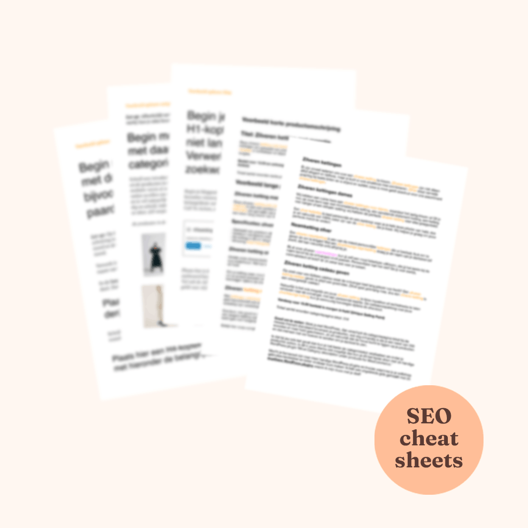 SEO templates voor webshops | snel productteksten schrijven | SEO teksten schrijven