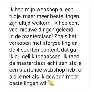 review gratis masterclass must do's voor meer webshop klanten