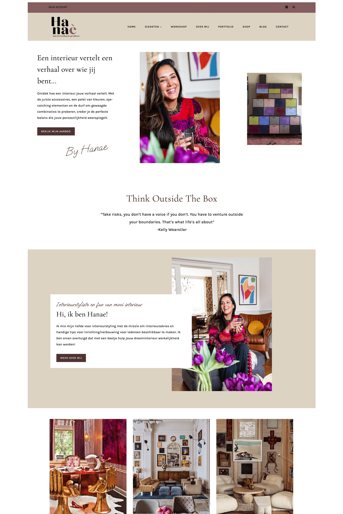 wordpress webshop interior by hanae