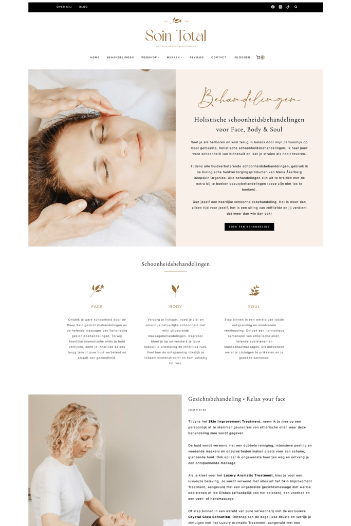 wordpress website schoonheidssalon | WordPress website laten maken