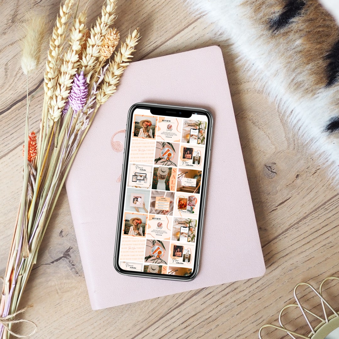 instagram templates peach