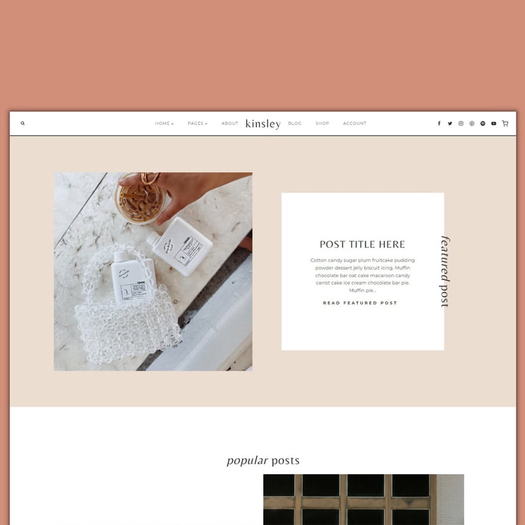wordpress thema Kinsley
