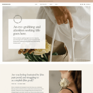 wordpress thema rosewood | professioneel WordPress thema voor webshops | WordPress webshop maken