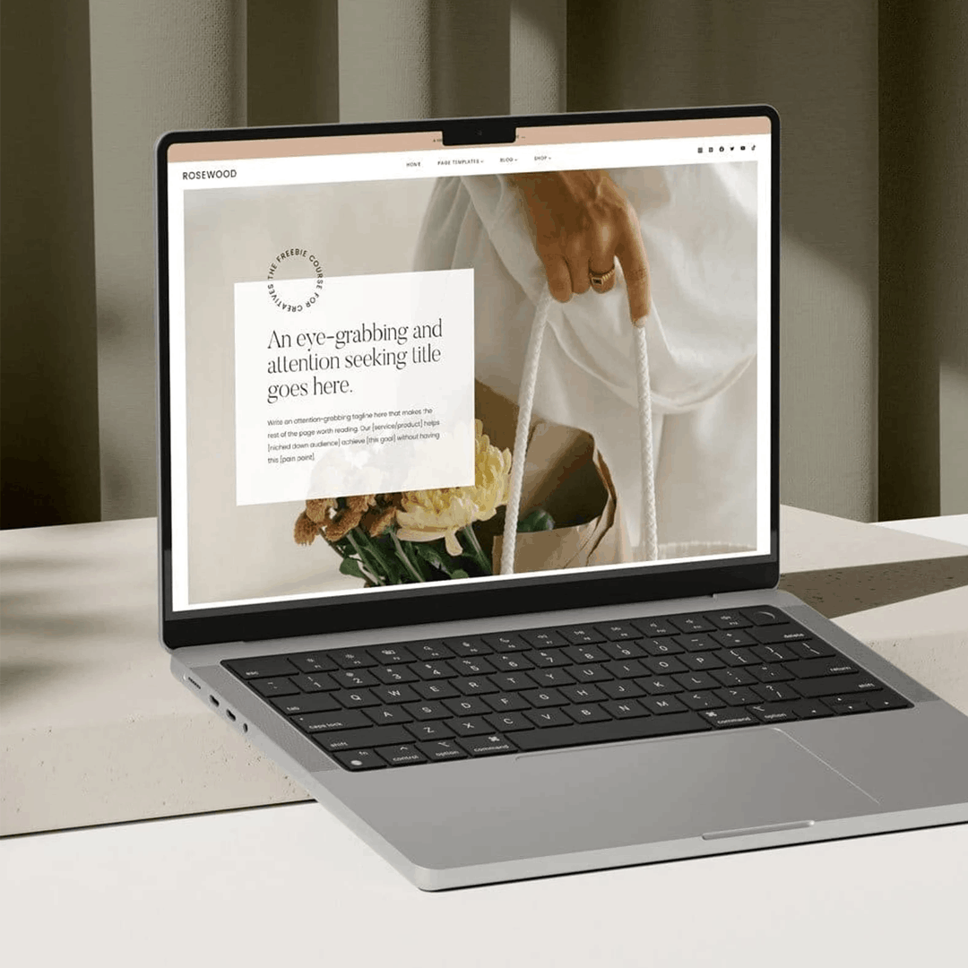 mockup wordpress thema die je kunt aanpassen naar je huisstijl