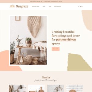 wordpress thema sundaze | Mooie WordPress thema's voor webshops | Kadence WordPress thema