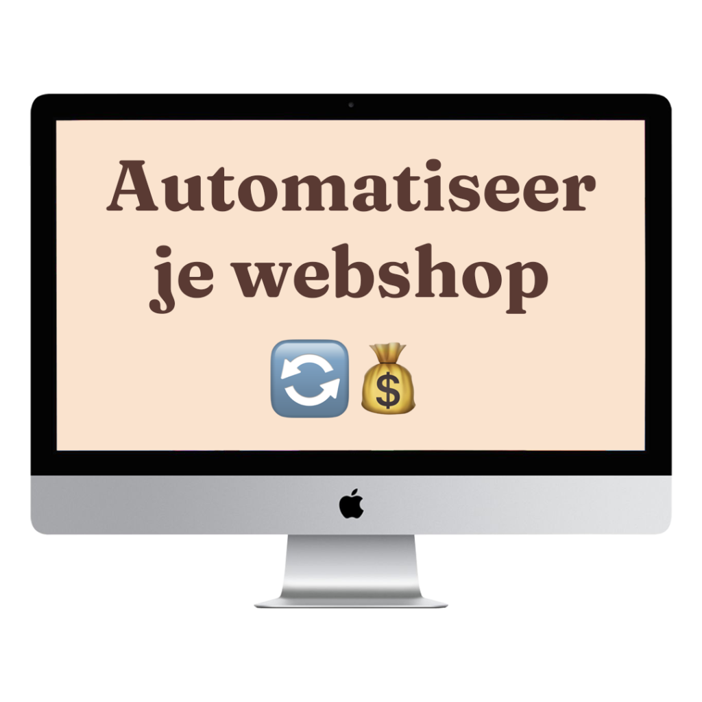mockup homepagina training Automatiseer je webshop | Webshop automatiseren voor meer bestellingen
