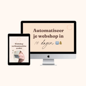 mockup webshop training automatiseer je webshop in 10 dagen | meer webshop bestellingen op de automatische piloot