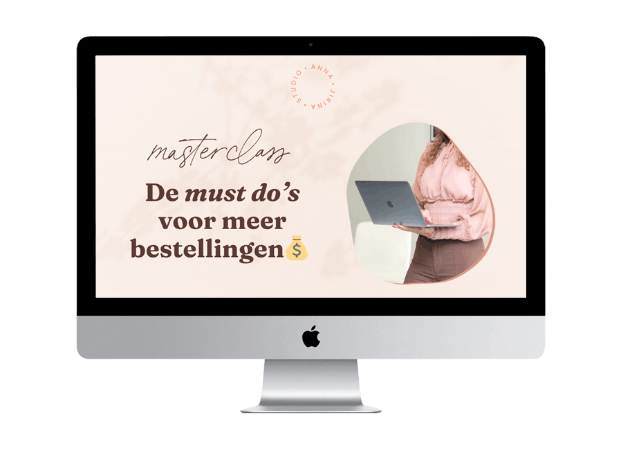 gratis masterclass de must do's voor meer webshop bestellingen | Webshop tips voor beginners | webshop starten tips